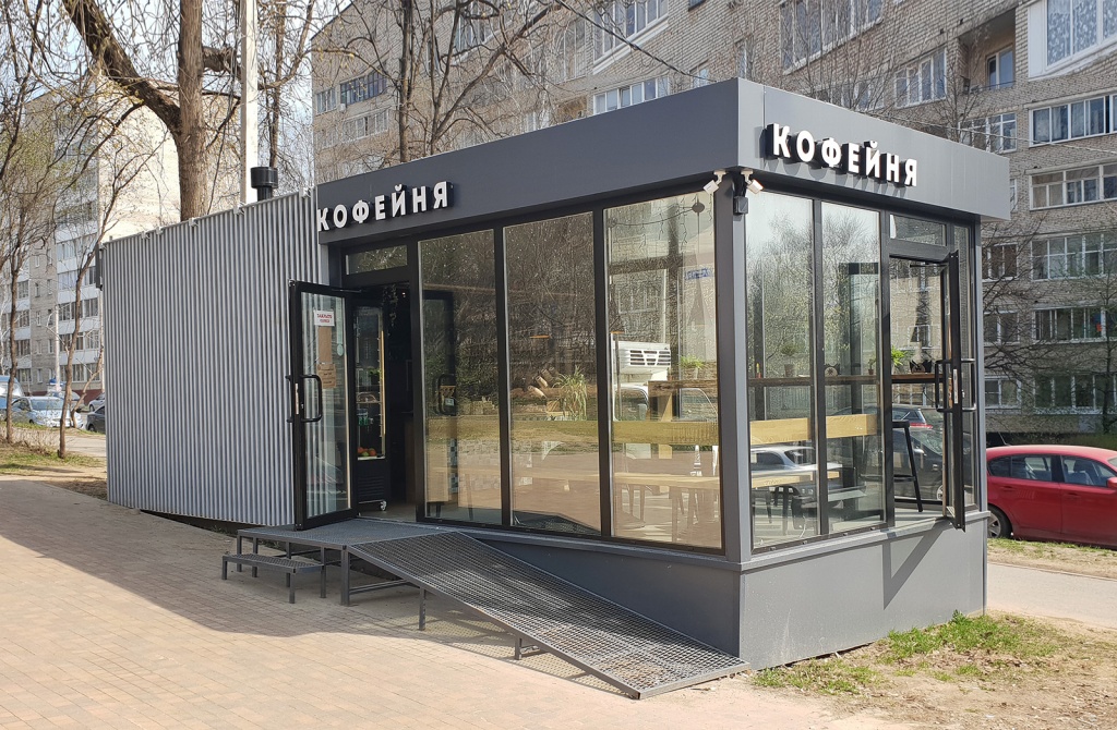 Павильон для кофейни в Истре от компании МодульДом Модульный павильон для кофейни