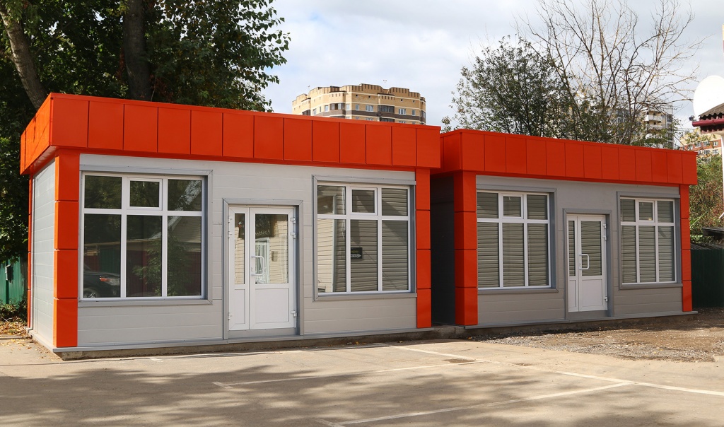 Павильоны от компании МодульДом из сэндвич-панелей Павильоны МодульДом с фасадными кассетами